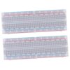 2pcs Point Solderless Plug-in Breadboard Resin Experiment Board