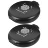 2pcs Portable Fingerprint Ink Pad Blue Quick Drying Abs Foam