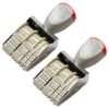 2Pcs Professional English Date Stampers for Documents