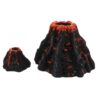 2pcs Realistic Volcano Aquarium Ornament for Fish Tank Decor Resin