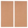 2pcs Rectangular Self-Stick Cork Bulletin Board for Wall, Frameless