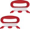 2Pcs Red D Shape Winder with 100m Line String for Outdoor Sports Flying Kite,Kite Board Tool Kit Kites and Wind Spinners