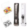 2 Pcs Reusable Paper Clam Clip Dispenser Staple Free Clip Binder Set