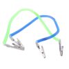 2pcs Scarf Clip Bib Napkin Holder with Spring Cord Double Head Clip