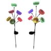 2 Pcs Solar Jellyfish Lights, 33.5 in Fiber Optic Outdoor Garden Light, Color Changing Solar Lights, Waterproof Solar Lights 2 Pack for Yard, Patio, Lawn Decorations