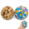 2PCS Squishy Crunchy Set, Stone and Wood Balls for Relaxation and Focus Enhancement, Durable Materials for Classroom and Office Use