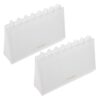 2pcs Tabletop Photo Album White 20 Pages Pp Mushroom Buckle