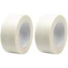 2 Pcs White Tape, Masking Tape with Strong Adhesion, Writable Easy Tear Layer for DIY Art Crafts, Painting Masking, Labeling, Classroom Decor, Clean Removal