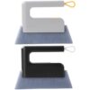 2 Pcs Window Track Cleaner, Handheld Cleaning Brush Set with Contoured Scouring Pad, Window Grooves Brush for Narrow Gaps, Slides, Tile Grout, Shutter Slats, Car AC Vents, Home Use