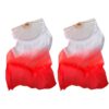 2 PCS Women Belly Dance Fan Handmades Faux Silk Fan Set