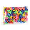 2 Pencil Top Erasers Multicolor Correction Supplies Toppers Caps Stationery Accessory for Kids Students Classroom Writing Must-Haves (Camouflage, 13x19cm)
