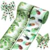 2 Roll Beetle Insect Wired Edge Ribbon Tropical Jungle Bug Ribbon