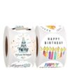 2 Roll Birthday Celebration Sticker Tear, 6 7, A