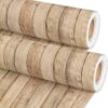 2 Rolls Brown Wood Bulletin Board Roll Fade Resistant Wrinkle Resistant Wood Grain Bulletin Board Background Brown Grain Wooden Poster for Back to School Poster Classroom Decor Wrap Craft 15.8inx20ft