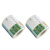2 Rolls DIY Xmas Label Stickers Self-Adhesive Cartoon Pattern