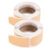 2 Rolls Kraft Paper Blank Label Stickers, Writable Adhesive Rolls