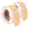 2 Rolls Kraft Paper Blank Writable Labels, Easy Peel Rolls