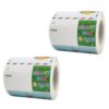 2 Rolls Self-Adhesive Christmas Label Stickers 2 Cartoon Pattern