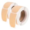 2 Rolls Writable Kraft Paper Blank Label Stickers