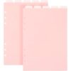 2 Set 6- A5 Binder Dividers, Top 5 Tabs Plastic Binder Index Dividers for 6-Holes Binders, Planner Insets Vertical Tabs Divider Page Protectors for Office Home Notebook Planner