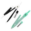 2 Set Metal Drafting Compass with Pencil Refill for Geometry Class