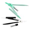 2 Set Metal Geometry Drawing Compass with Pencil Refill for Classroom