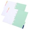 2 Sets Binder Index Dividers M5 A8 Five Hole Paper Tabs for Planners