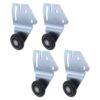 2 Sets Closet Cabinet Roller Wheel Sliding Door Pulley Set
