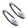 2 Sets Gt2 Timing Belt Pulley 1:3 Reduction Aluminum 20 Tooth 60