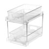 2 TierUnder Sink Organizer - Pull Out Storage, Sliding Bathroom Drawer
