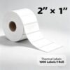 2x1 Thermal Labels Direct Barcode Labels Roll 1 Inch Core