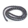 3-4mm Olivary Rice Black Freshwater Pearl Gemstone Beads Strand 15"