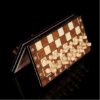 3-in-1 15in Wooden Chess Set - Foldable Chess, Checkers & Backgammon Board Game Combo with Storage, Portable Strategy Game Set for Adults & Kids, Classic Family Travel Game