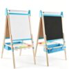 3-in-1 Art Easel – Double-Sided Chalkboard & Whiteboard with Paper Roll