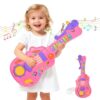3-in-1 Toddler Guitar Toys for Kids, Electric Musical Toy with Piano Drum