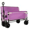 3-in-1 Utility Wagon with Bench Seat & 500LBS Capacity, Folding Cart