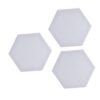 3-Piece Hexagonal Cotton Canvas Panels for Oil Painting DIY Drawing Board Portable Art Supplies for Artists and Creative Projects