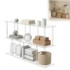 3-Tier Acrylic Storage Bookcase 11.8''D X 47.2''W X 24.6''H