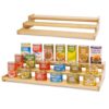 3-Tier Bamboo Can Rack Organizer for Pantry