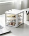 3-Tier Clear Desktop Drawer Organizer Multi-Layer Storage Unit