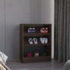 3-Tier Shoe Rack with Open Shelves Freestanding Organizer