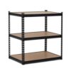 3-Tier Storage Shelving Unit, 36" W x 18" D x 36" H, Carbon Steel Utility Shelves, 1500 lbs Load Capacity, Adjustable Metal Freestanding Garage Shelf for Pantry, Basement, Warehouse, Heavy Duty