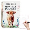 3-Year Monthly Planner for Teacher Kids Student College Desk Work Offices