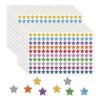 3000 Pcs Star Stickers for Rewards, 10 Colorful Star Stickers for Supplies, Chart, Planner, Calendar, Rainbow Stickers