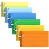 300 Count Colored Index Cards with Ring, 6 Colors Flash Cards with Rings
