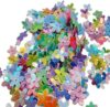300Pcs Glitter Flower Sequins, Mixed Colors, Loose Crafting Embellishments for Sewing, Wedding Decoration, Christmas, Clothes, Jewelry Making