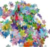 300Pcs Glitter Flower Sequins, Mixed Colors, Loose Crafting Embellishments for Sewing, Wedding Decoration, Christmas, Clothes, Jewelry Making