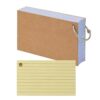 300Pcs Lined Flash Cards with Metal Rings, Double-Sided Memo Cards, Portable Binder Index Cards