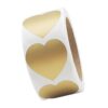 300pcs/roll heart scratch stickers scratch labels round cards round off stickers for party surprise