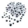 300pcs Self Adhesive Glowing Googly Eyes for Crafts, 10/15/20/25mm